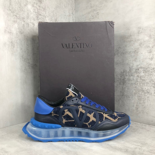 Valentino Garavani Netrunner "Blue-Black-Beige Monogram"