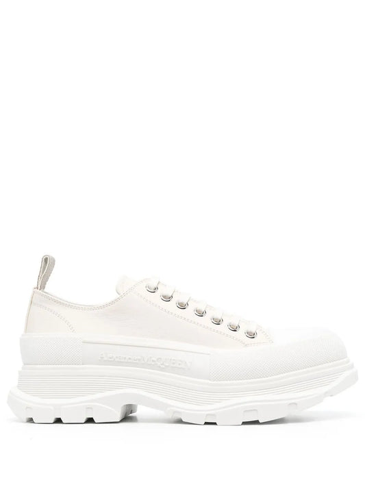 Alexander McQueen Tread Slick Leather Low "White"