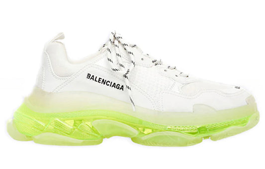 Balenciaga Triple S "Clear Sole White Fluo Yellow"