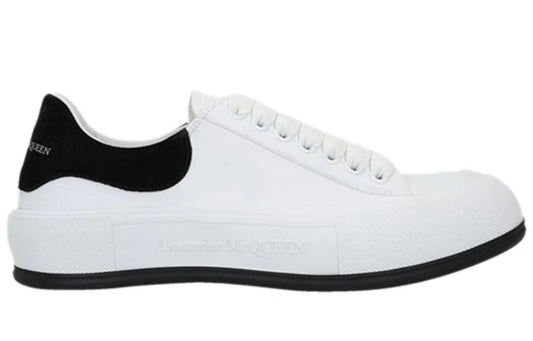Alexander McQueen Deck Plimsoll Low "White-Black"