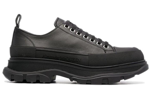 Alexander McQueen Tread Slick Leather Low "Black"
