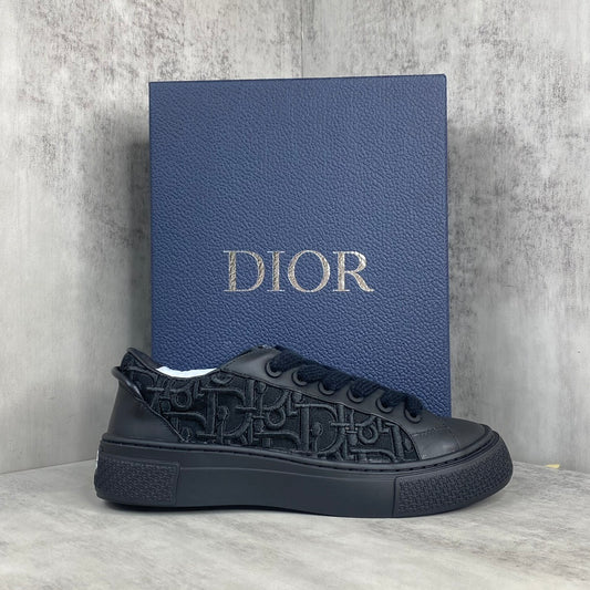 Dior B33 "Black Oblique Embroidery"