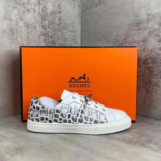 Hermes Day "White Crocodile Pattern"