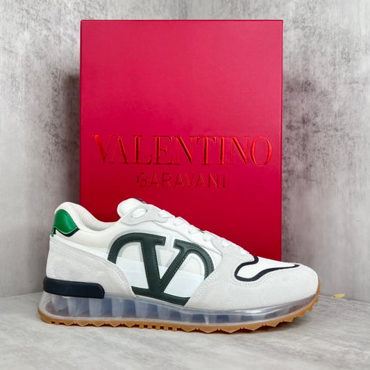 Valentino Garavani V-Logo "White-Grey-Green"