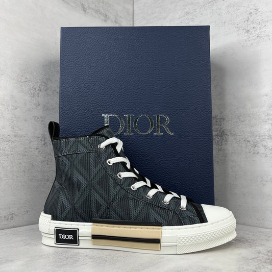 Dior B23 High-Top "Black CD Diamonds"