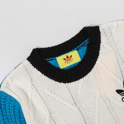 Adidas x Gucci Sweater "White-Blue-Black"
