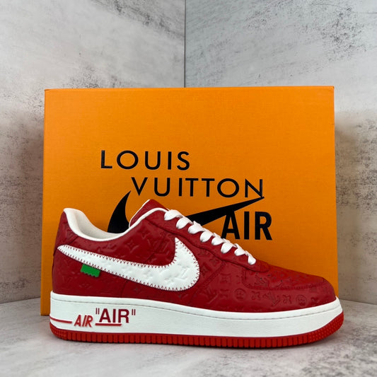 Louis Vuitton x Nike Air Force 1 "Red"