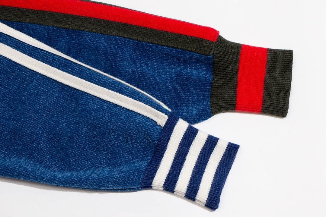 Adidas x Gucci Zip-Up Sweater "Blue"