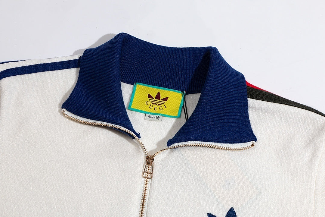Adidas x Gucci Zip-Up Sweater "White"