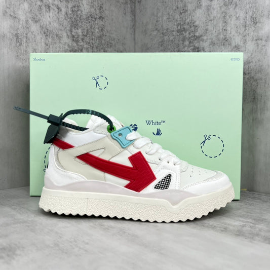 Off-White Sponge Mid "White-Red"