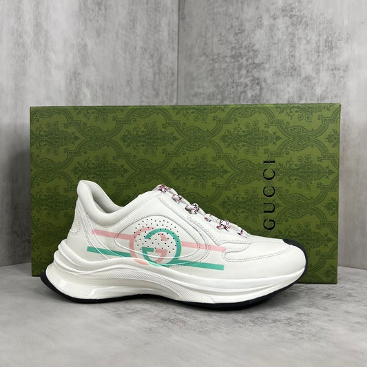 Gucci Run "White-Pink-Turquoise"