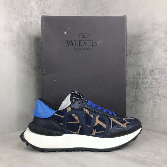 Valentino Garavani Netrunner "Blue-Black-Beige Monogram"