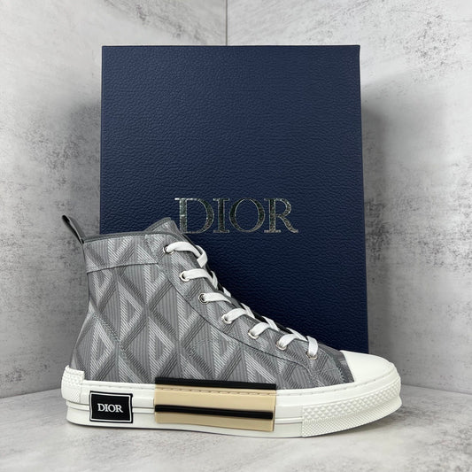 Dior B23 High-Top "Grey CD Diamonds"