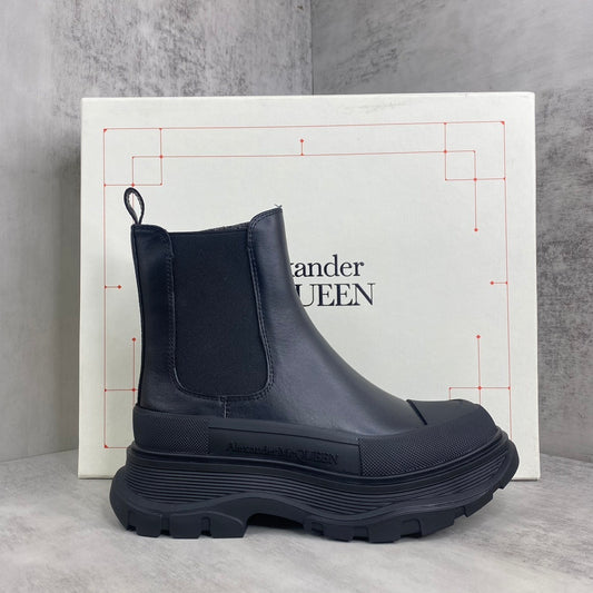 Alexander McQueen Tread Slick Chelsea Boots "Black"
