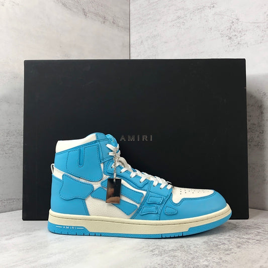 Amiri Skel Top High "White-Blue"