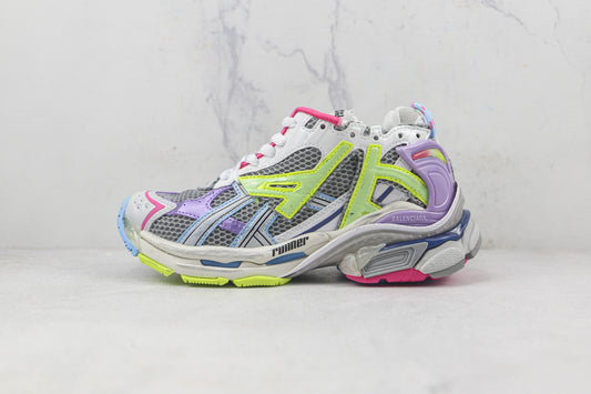 Balenciaga Runner "Light grey-Purple-Yellow"