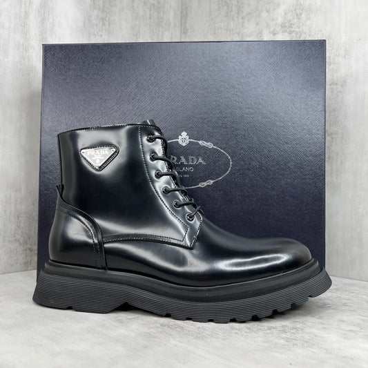 Prada Brushed Leather Boots