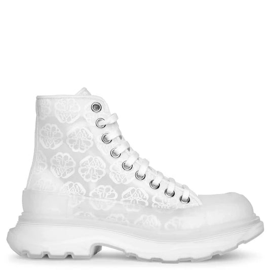 Alexander McQueen Tread Slick Boot "White Transparent"
