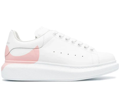 Alexander McQueen Oversized "Drop Heel Counter Print-White Rose"