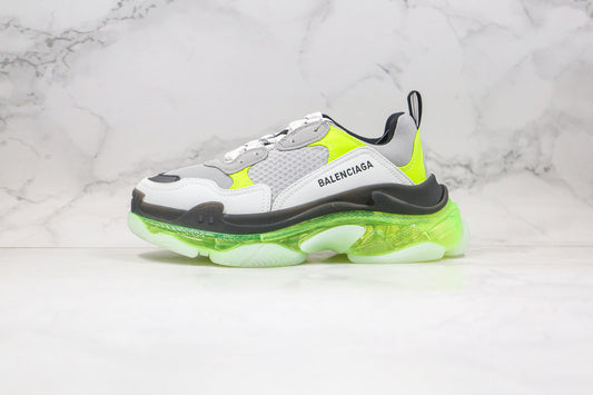 Balenciaga Triple S "Grey-Green Clear Sole"