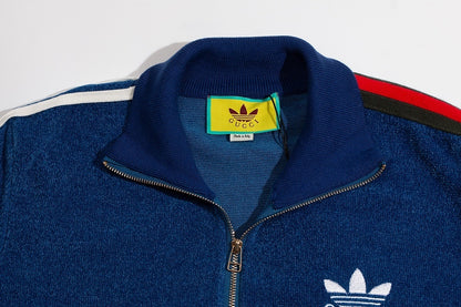 Adidas x Gucci Zip-Up Sweater "Blue"